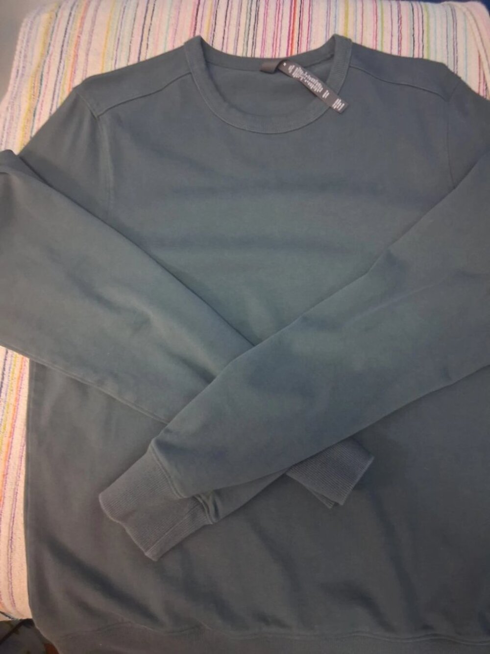 New Men Vuori Vintage Crew Green Sz Medium Sweatshirt